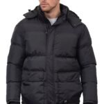 V336 VCODE ΜΠΟΥΦΑΝ PUFFER  BLACK  ΦΟΥΣΚΩΤΟ ΜΑΥΡΟ