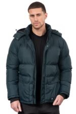 V336 VCODE ΜΠΟΥΦΑΝ PUFFER  PETROL  ΦΟΥΣΚΩΤΟ  ΣΚΟΥΡΟ ΠΡΑΣΙΝΟ