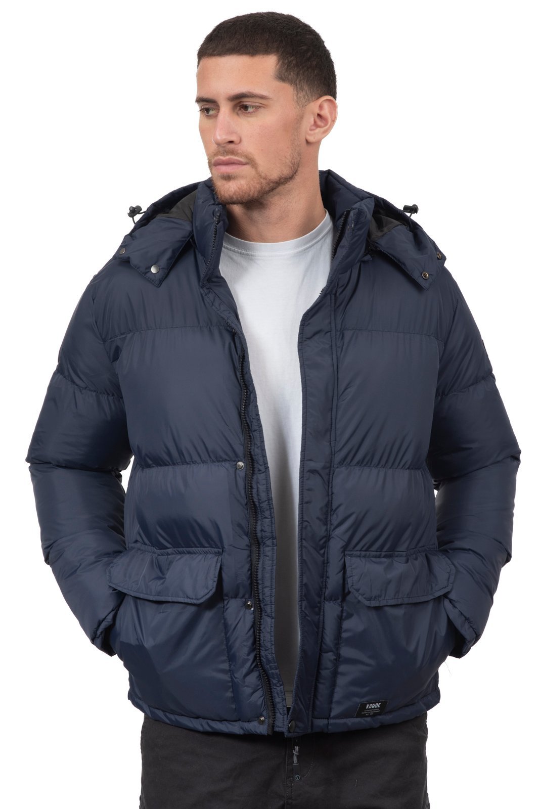 336-navy8 V336 VCODE ΜΠΟΥΦΑΝ PUFFER NAVY ΦΟΥΣΚΩΤΟ ΜΠΛΕ - Image 1