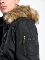 ICETECH G633 BLACK-ΑΝΔΡΙΚΟ BOMBER-ΑΝΔΡΙΚΟ ΤΖΑΚΕΤ ΜΑΥΡΟ - Image 2