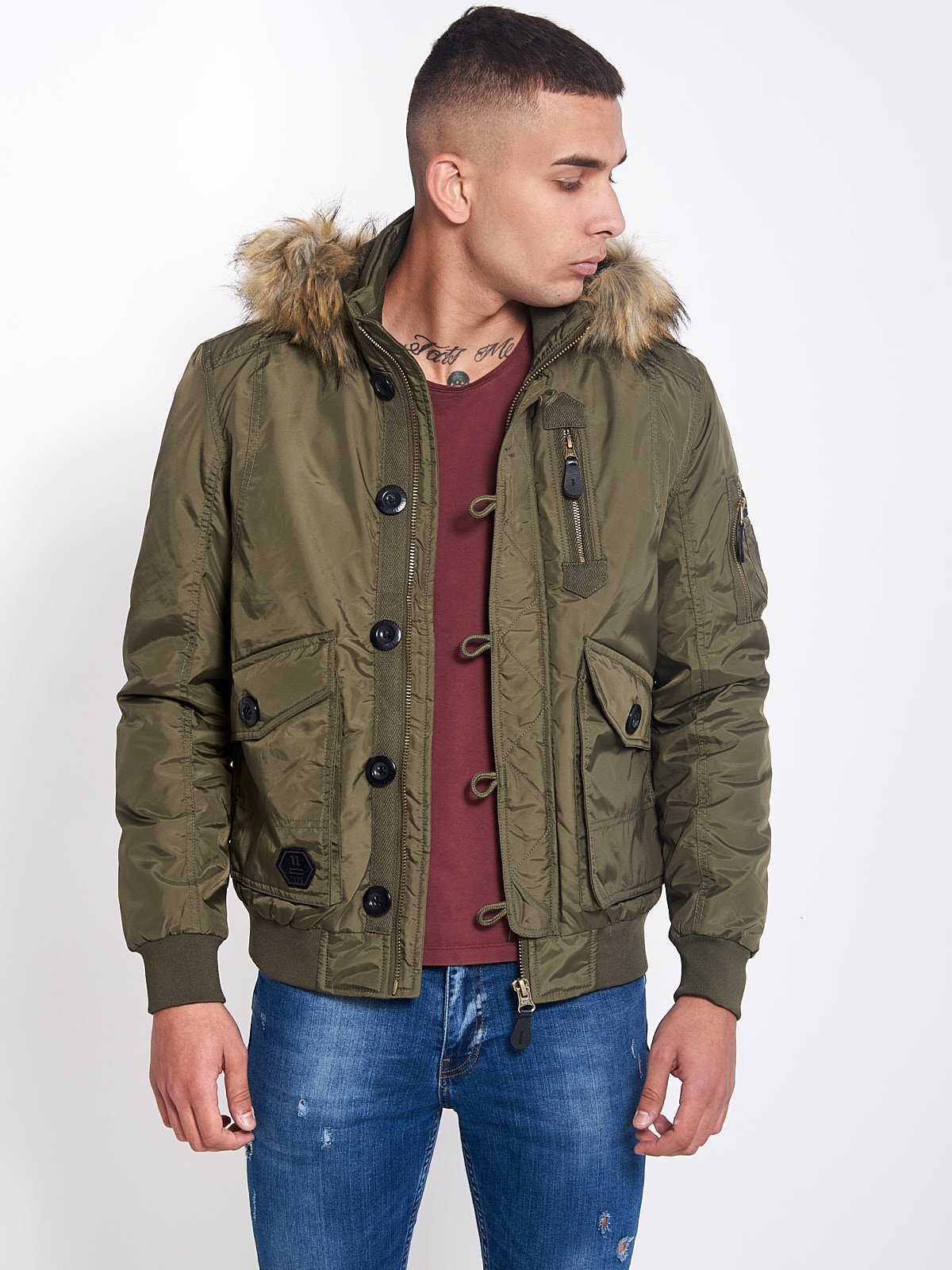 633-GREEN-1 ICETECH G633 OLIVE-ΑΝΔΡΙΚΟ ΤΖΑΚΕΤ ΧΑΚΙ - Image 1