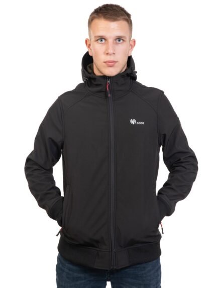 NEOPREN BOMBER JACKET BLACK VCODE ΑΝΤΡΙΚΟ ΤΖΑΚΕΤ ΜΑΥΡΟ