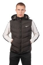 G325 BLACK GILLET VCODE-ΑΝΔΡΙΚΟ ΑΜΑΝΙΚΟ ΜΑΥΡΟ