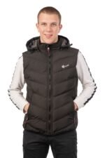 G325 BLACK GILLET VCODE-ΑΝΔΡΙΚΟ ΑΜΑΝΙΚΟ ΜΑΥΡΟ - Image 2