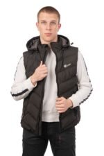 G325 BLACK GILLET VCODE-ΑΝΔΡΙΚΟ ΑΜΑΝΙΚΟ ΜΑΥΡΟ - Image 3