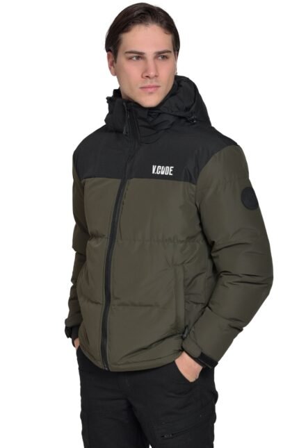 VCODE V28 OLIVE - ΑΝΔΡΙΚΟ ΤΖΑΚΕΤ ΛΑΔΙ