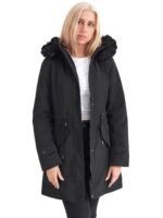 VAINAS V105 BLACK - ΓΥΝΑΙΚΕΙΟ ΠΑΛΤΟ  ΧΕΙΜΕΡΙΝΟ ΠΑΡΚΑ ΜΑΥΡΟ - Image 4