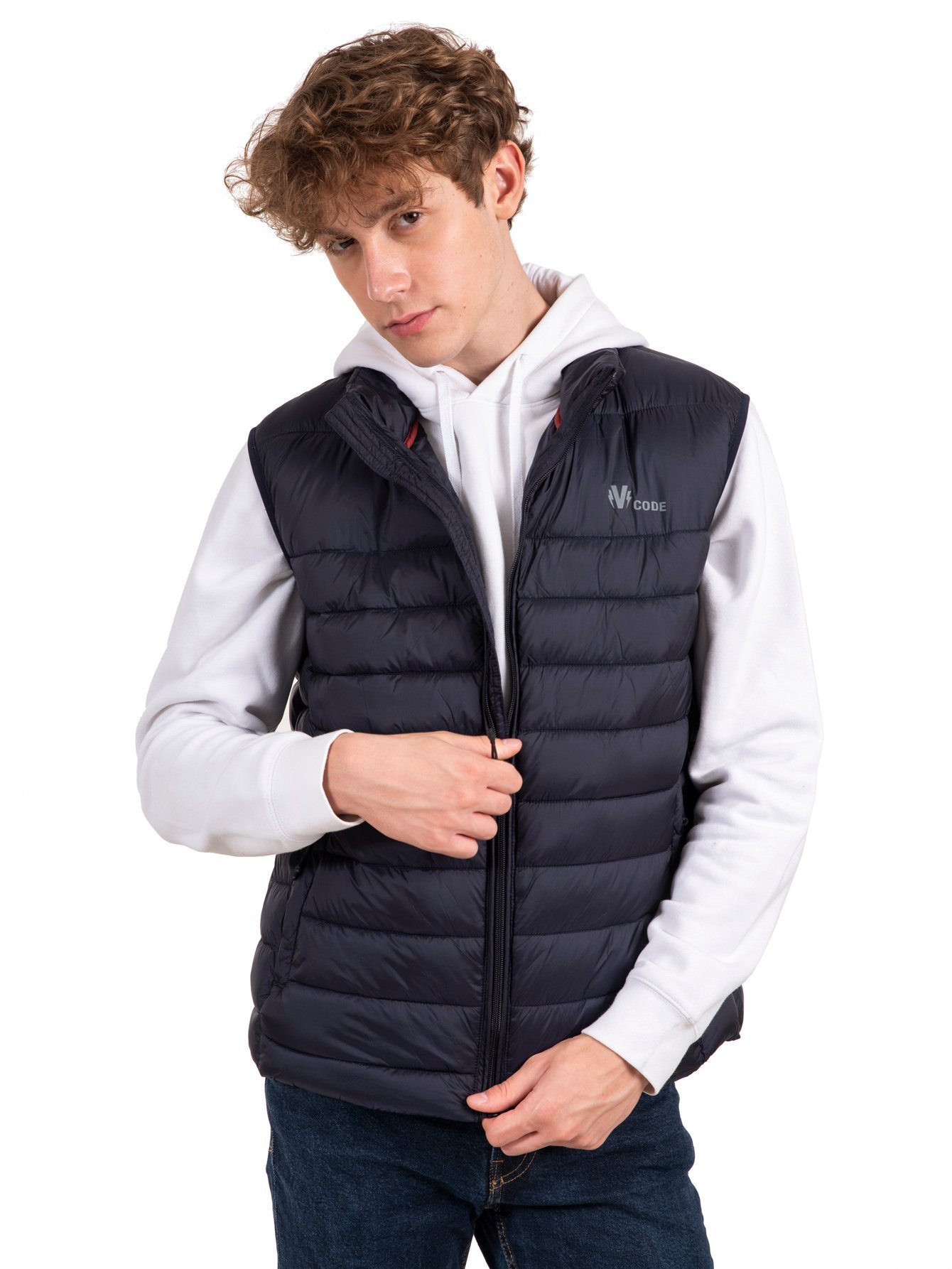 V320-NAVY-5 V320 VCODE- GILLET- NAVY - ΑΝΔΡΙΚΟ ΑΜΑΝΙΚΟ ΜΑΥΡΟ - Image 1