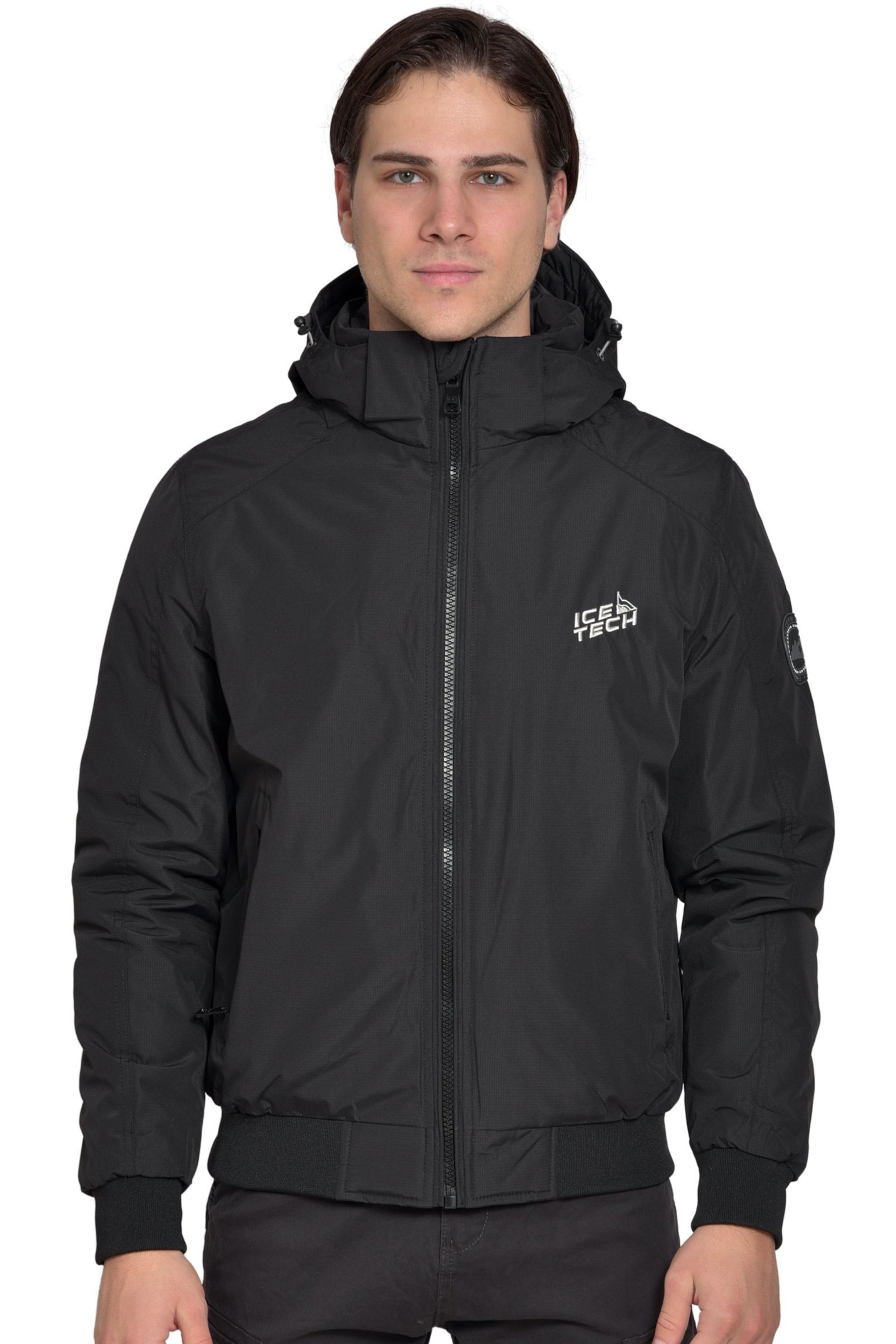 g921-black-1-1 ICETECH G921 BLACK - ΑΝΔΡΙΚΟ ΜΠΟΜΠΕΡ ΤΖΑΚΕΤ ΜΑΥΡΟ - Image 1