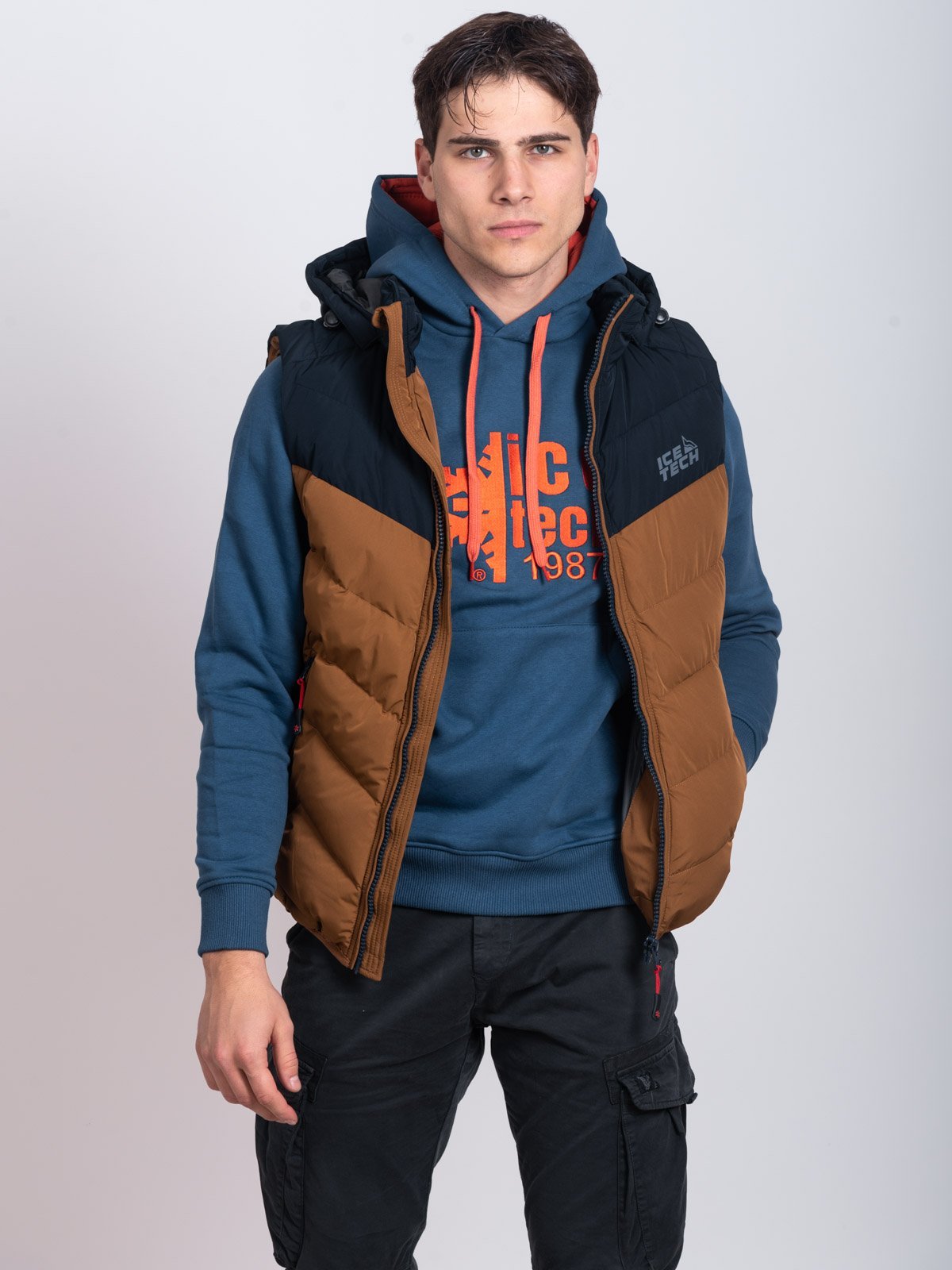 icetech-g825-mustard-1-of-5 ICETECH G825 MUSTARD-NAVY - ΑΝΔΡΙΚΟ ΑΜΑΝΙΚΟ ΜΟΥΣΤΑΡΔΙ-NAVY - Image 1