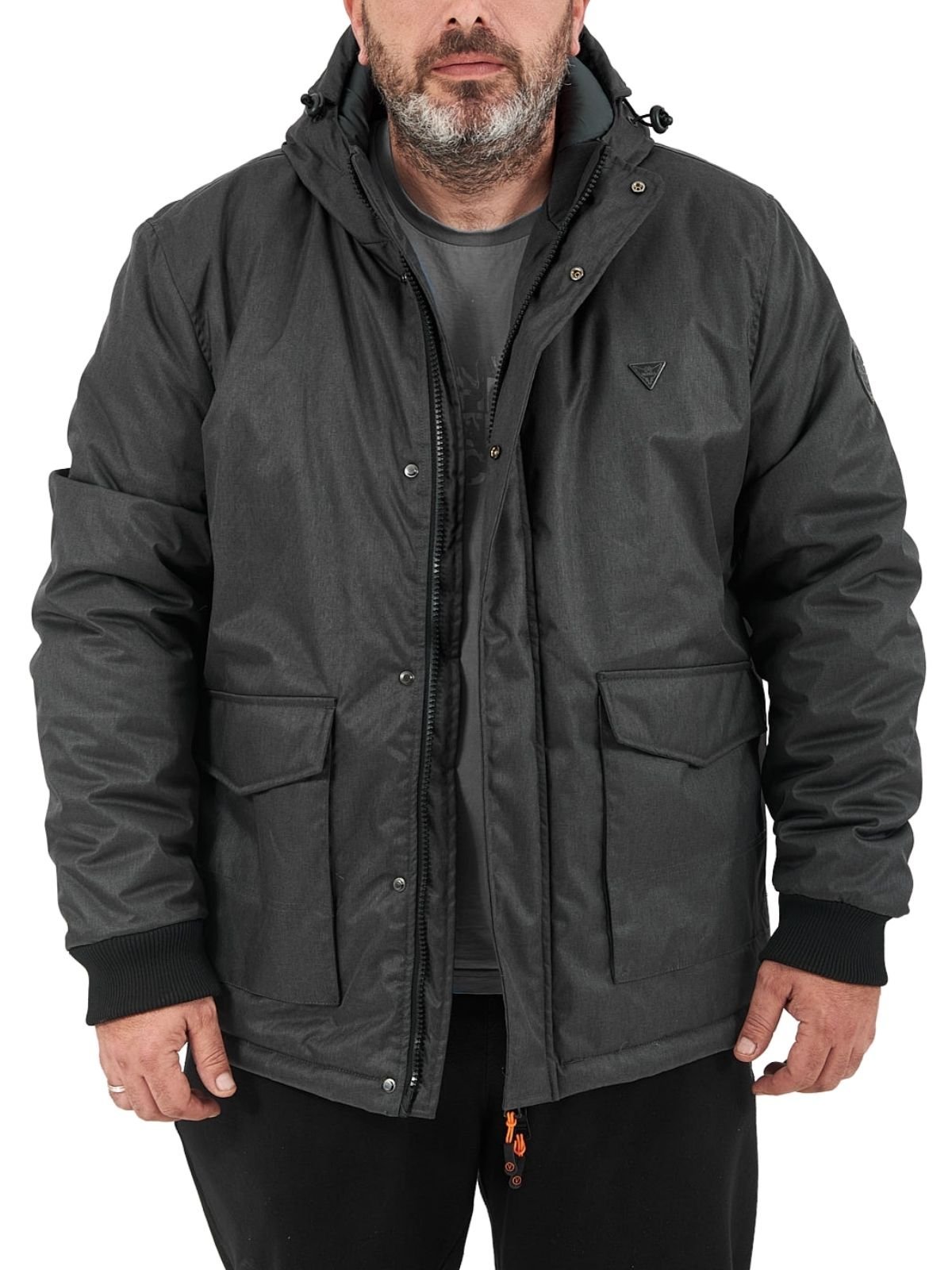 icetech-v17-dark-grey-1 VAINAS V17 PLUS SIZE ΑΝΤΡΙΚΟ ΤΖΑΚΕΤ ΣΚΡΟΥΡΟ ΓΚΡΙ - Image 1