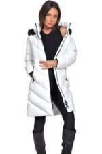 VAINAS V102 WHITE - ΓΥΝΑΙΚΕΙΟ ΜΠΟΥΦΑΝ ΜΑΚΡΥ ΛΕΥΚΟ