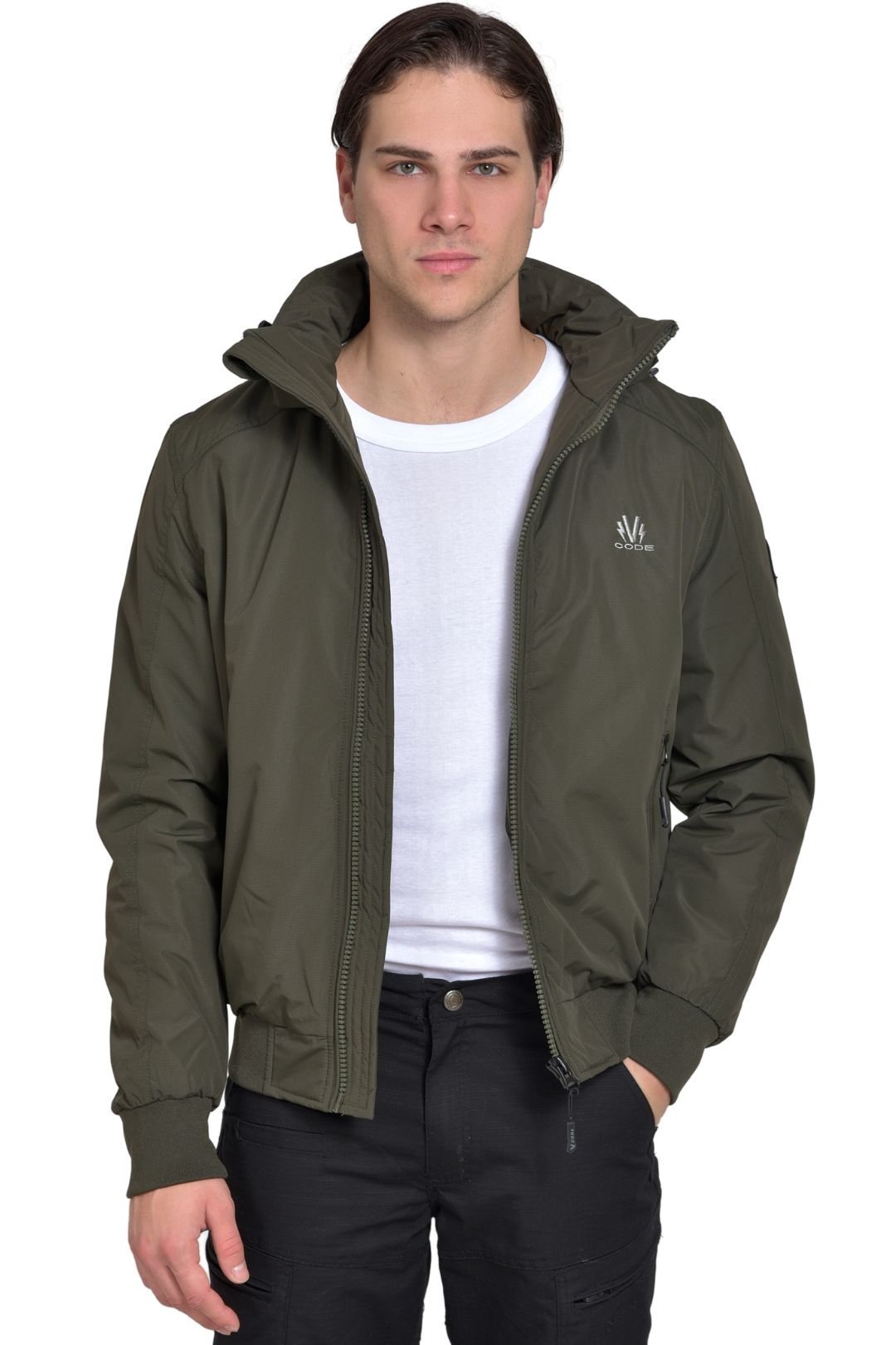 v21-olive-2 VCODE V21 OLIVE - ΑΝΔΡΙΚΟ ΜΠΟΥΦΑΝ ΛΑΔΙ - Image 1