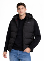 VITO MENS GILET BLACK - Image 2